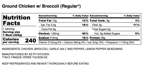 Ground Chicken w/ Broccoli