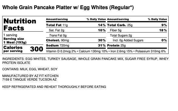 Whole Grain Pancake Platter