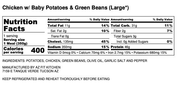 Chicken w/ Baby Potatoes & Green Beans
