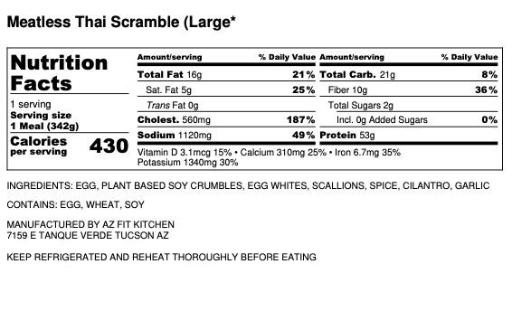 Meatless Thai Scramble