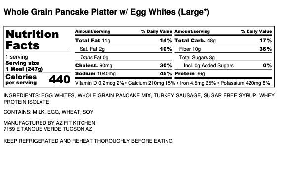 Whole Grain Pancake Platter